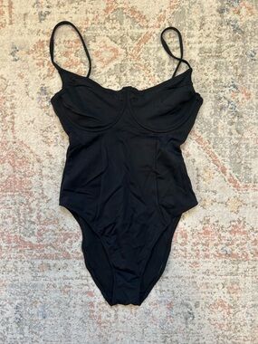 Good American Black One-Piece Swimwear